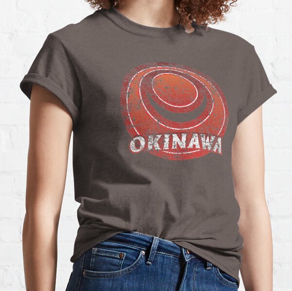 Okinawa Prefecture Japanese Symbol Distressed Classic T-Shirt
