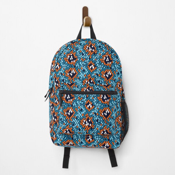 Item preview, Snakeskin Pattern (Blue and Orange) designed and sold by illucalliart.