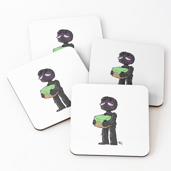 Artikelvorschau, Enderman mit einem Grasblock entworfen und verkauft von MiaMarshmellow.