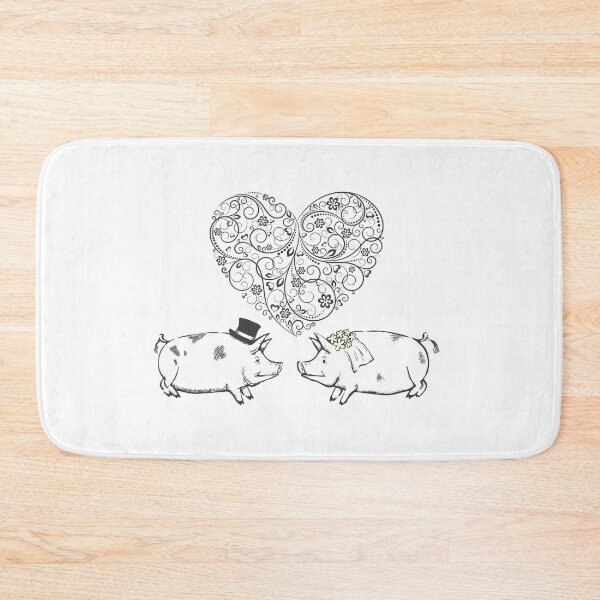 Item preview, Pig Bride And Bridegroom In Love - Valentines Day Funny Design  designed and sold by PandaSoul.