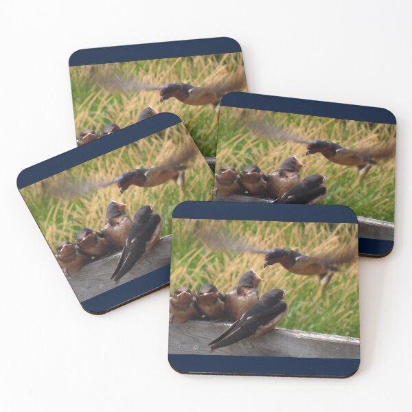 Item preview, Lunch is Served to the Fourth Baby Barn Swallow designed and sold by JMcCombie.