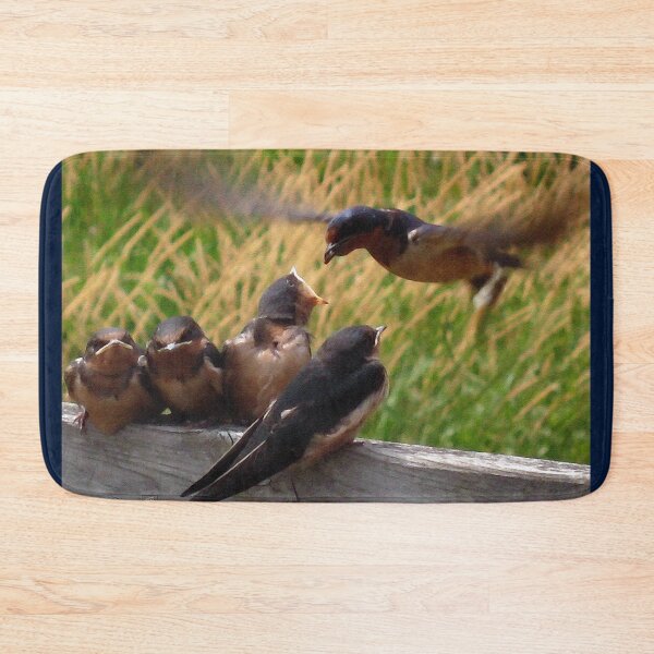 Item preview, Lunch is Served to the Fourth Baby Barn Swallow designed and sold by JMcCombie.