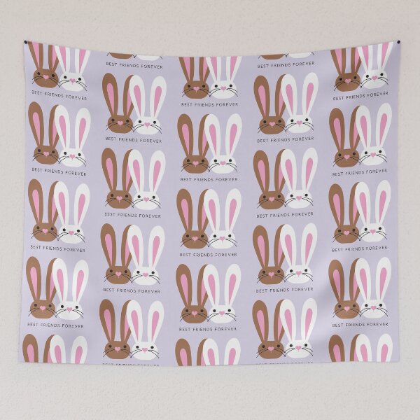 Item preview, Best (Bunny) Friends Forever designed and sold by VicEllisArt.