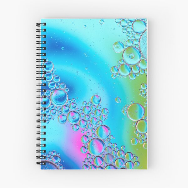 Item preview, Defocused multicolored abstract background picture made with oil, water and soap with mooving boubbles designed and sold by anytka.