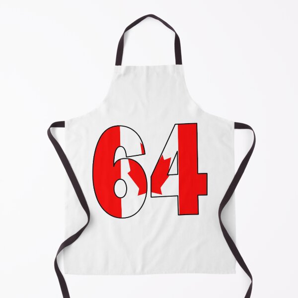 Item preview, Number 64 with Canadian flag on the background designed and sold by AllShirts21.