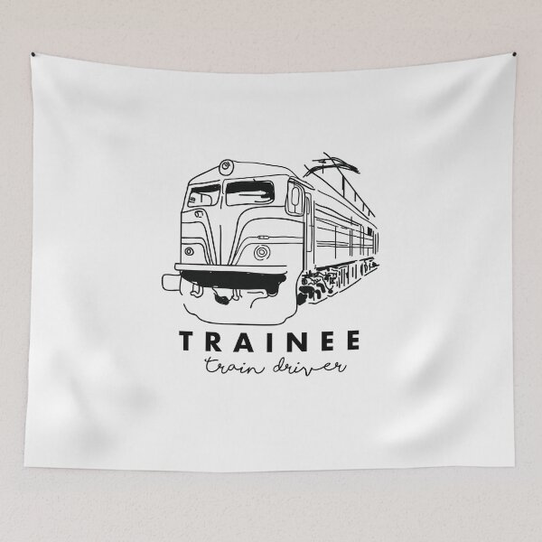 Item preview, TRAIN DRIVER - TRAIN - TRAINEE - TRAIN DRIVER PERSON - BEST TRAIN TSHIRTS - DRAWING VINTAGE  designed and sold by Tropical Blood.
