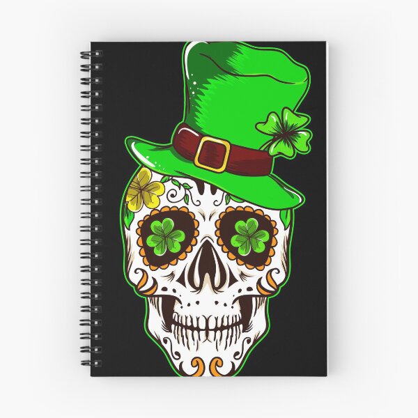 Item preview, St Patricks Day Shamrock Sugar Skull   for a Mexican designed and sold by Rzelemenz.