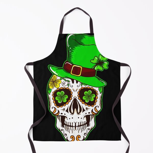 Item preview, St Patricks Day Shamrock Sugar Skull   for a Mexican designed and sold by Rzelemenz.