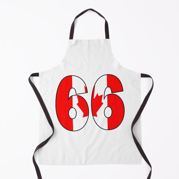 Item preview, Number 66 with Canadian flag on the background designed and sold by AllShirts21.