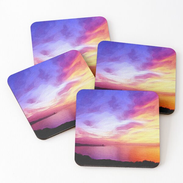 Item preview, Breathtaking Sunset with a mix of bright colors  designed and sold by ItsTimeForWine.