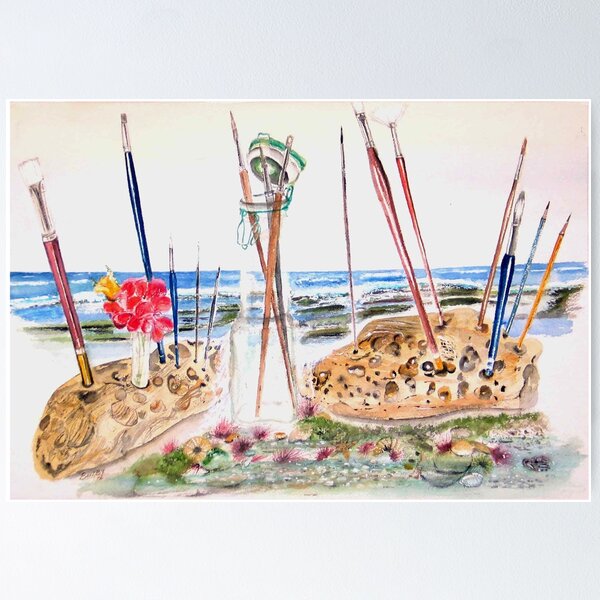 Aperçu de l'œuvre My Studio - Where life is still and the brush is active... créée et vendue par Rob Beilby.