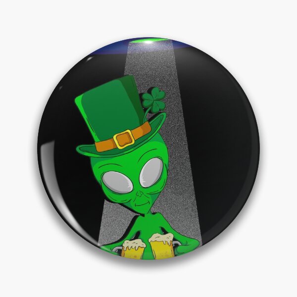 Item preview, Beer drinking Alien UFO Funny St Patricks Day drinking  designed and sold by Rzelemenz.