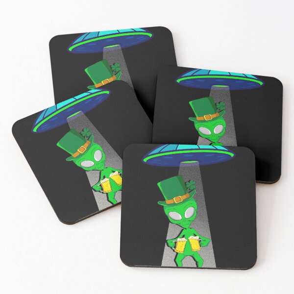 Item preview, Beer drinking Alien UFO Funny St Patricks Day drinking  designed and sold by Rzelemenz.