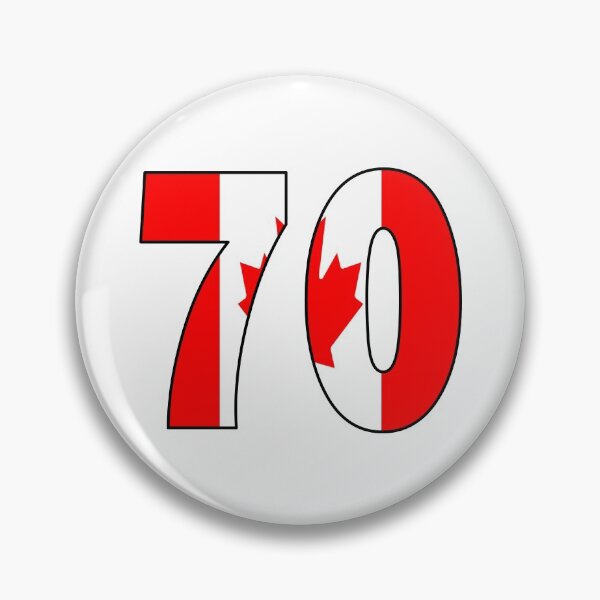 Item preview, Number 70 with Canadian flag on the background designed and sold by AllShirts21.