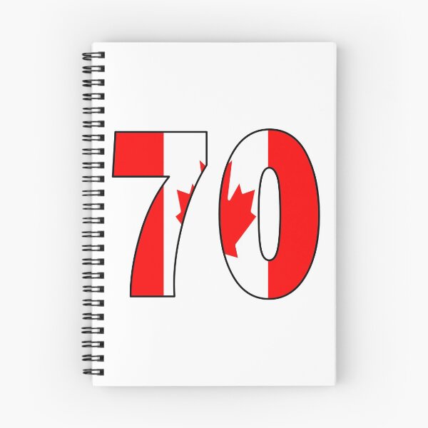 Item preview, Number 70 with Canadian flag on the background designed and sold by AllShirts21.