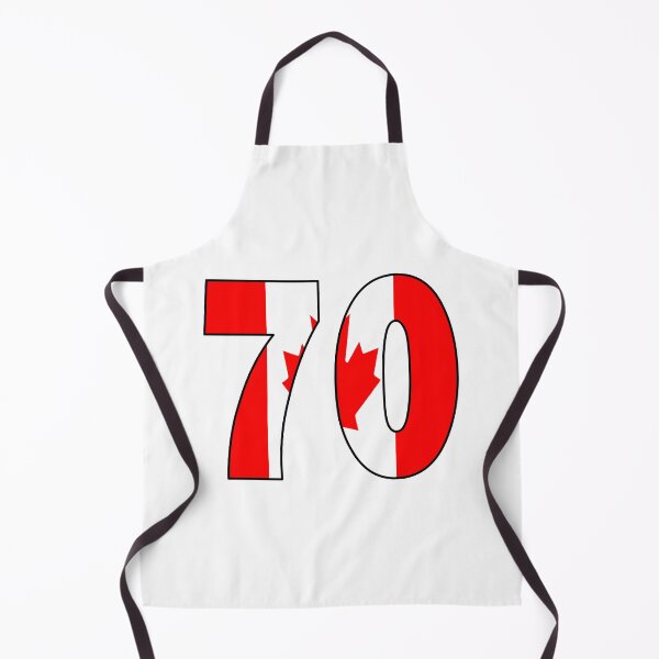 Item preview, Number 70 with Canadian flag on the background designed and sold by AllShirts21.