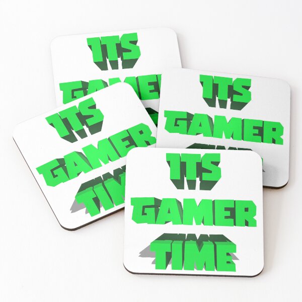 Item preview, Its Gamer Time Green designed and sold by kikapup.