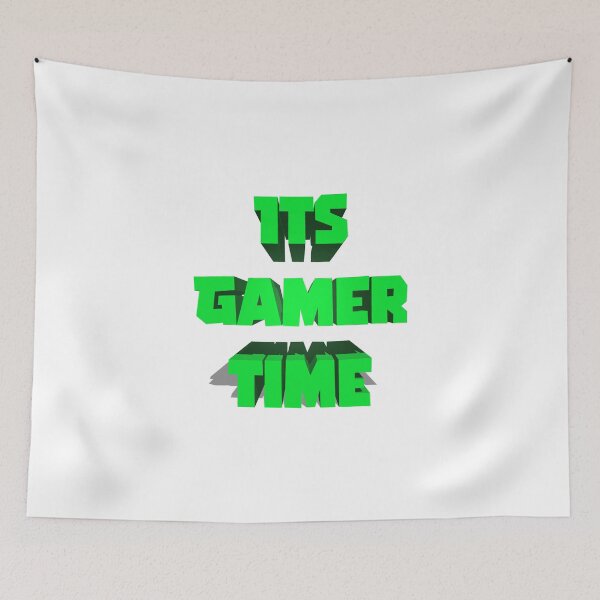 Item preview, Its Gamer Time Green designed and sold by kikapup.