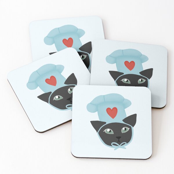 Item preview, Gato negro con sombrero de cocina designed and sold by muffinstandd.