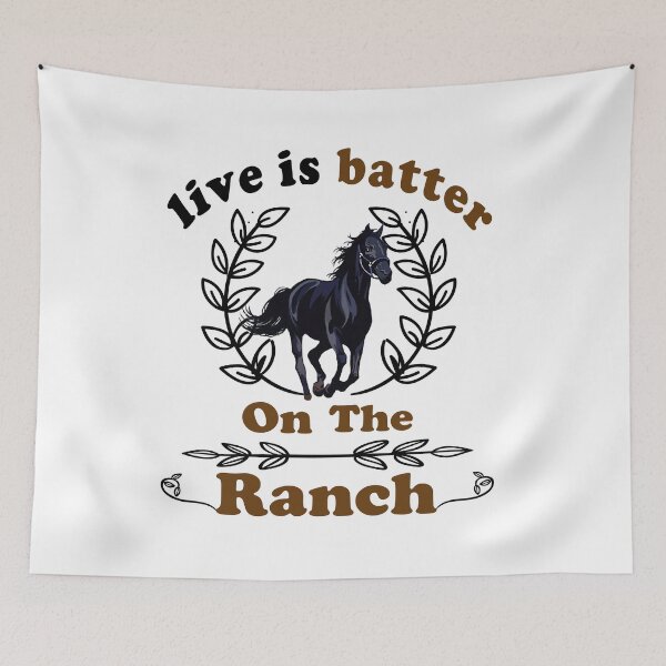Item preview, Life Is Better on the Ranch, gift Horse Lovers designed and sold by VAN-DESIGN.