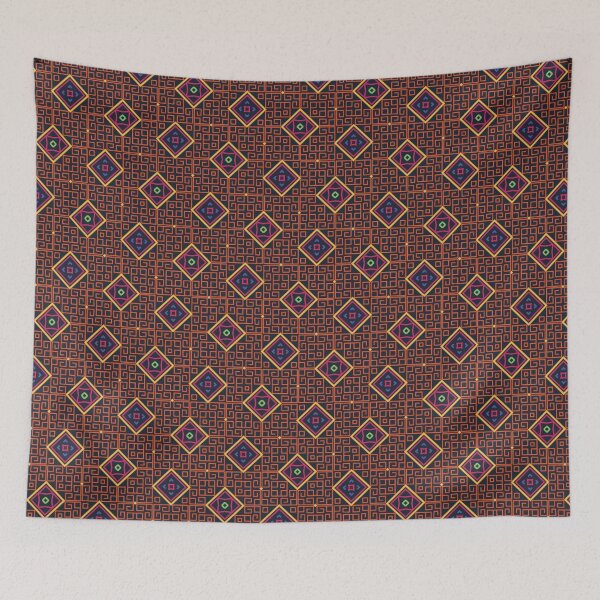 Aperçu de l'œuvre Colourful ethnic - African dayak style motifs seamless pattern créée et vendue par TheWorkplace.