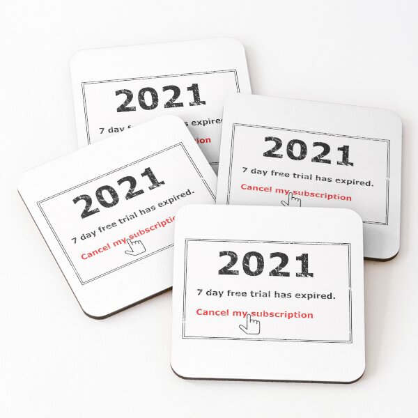 Item preview, 2021 Free Trial Expired.  Cancel My Subscription designed and sold by TKsTees.