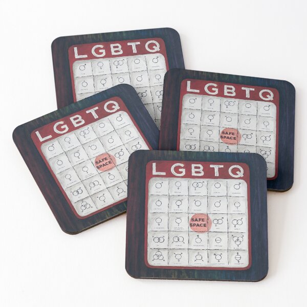 Item preview, Safe Space LGBTQ Bingo Chart Gender Identity designed and sold by studioroya.