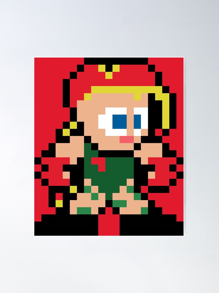 Cammy street fighter pixel sprite Greeting Card for Sale by