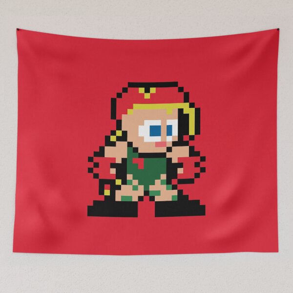 Item preview, Cammy (Street Fighter) 8-bit Retro Pixel Art designed and sold by The Armorsmith.