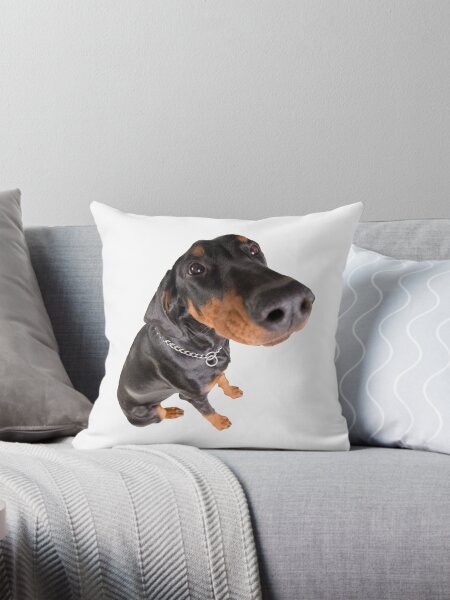 Item preview, funny doberman pincher portrait designed and sold by tuneoperator.