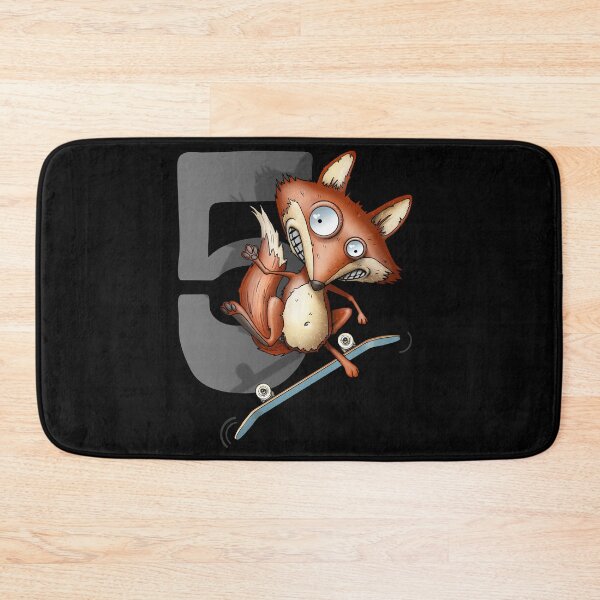 Item preview, 5th Birthday Skater Fox 5 Years Old designed and sold by FD-Design.