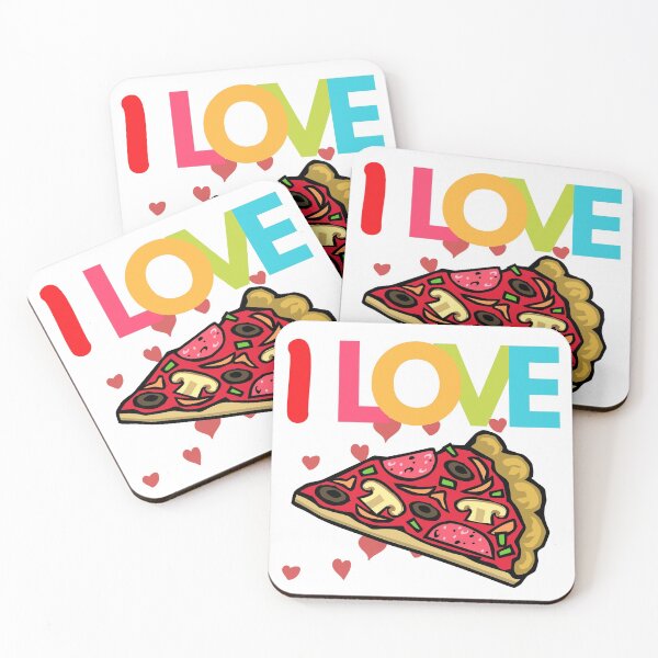 Item preview, I Love Pizza - Funny Fast Food  designed and sold by LordAudes.