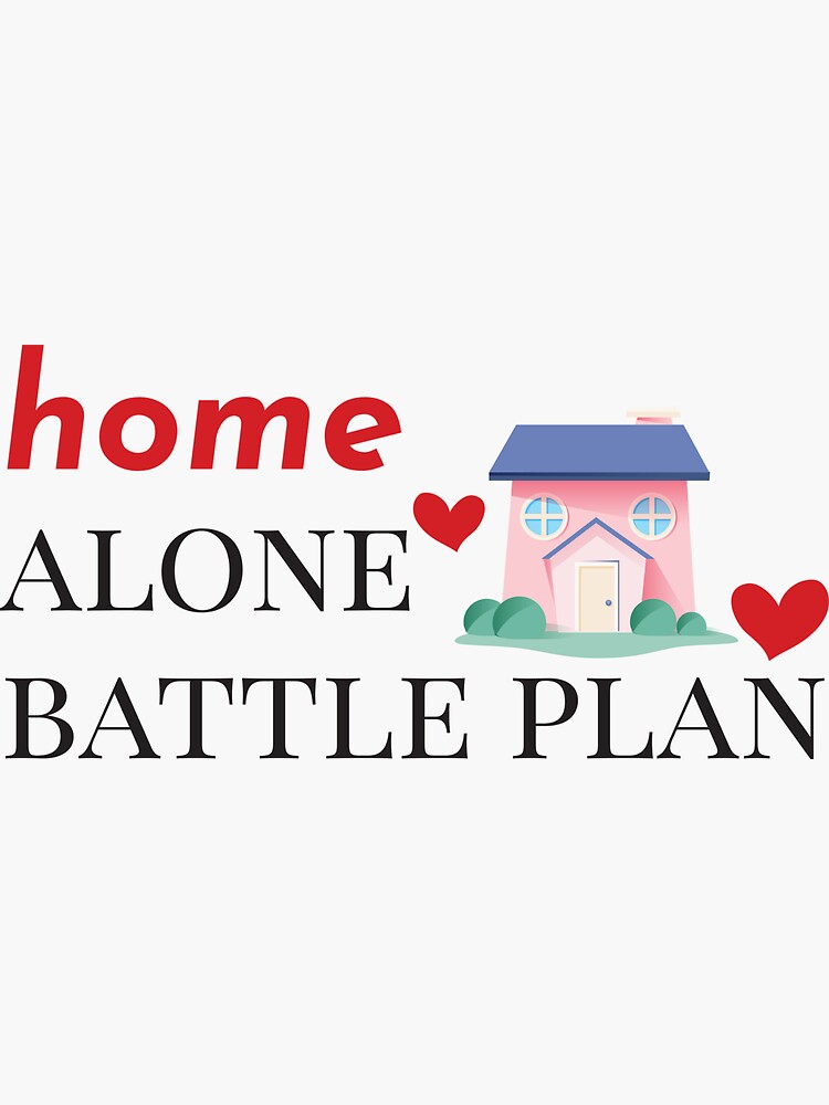 " Home Alone Battle Plan " Sticker for Sale by YounessShop | Redbubble