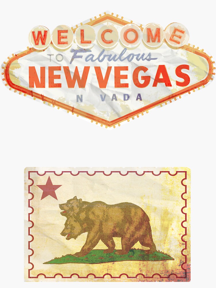 Thumbnail 3 of 3, Sticker, NCR - New Vegas - Gaming Luggage Labels designed and sold by AJHateley.