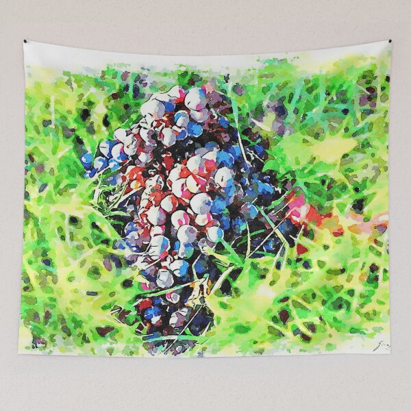 Item preview, Hortus Conclusus: bunch of black grapes in the grass designed and sold by Giuseppe Cocco.