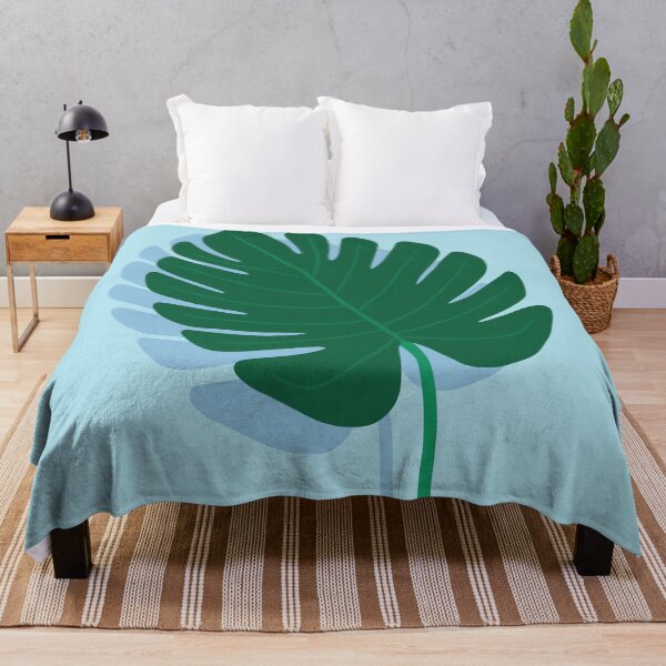 Item preview, Tropical Monstera Leaf (blue) designed and sold by Design Minds Boutique.