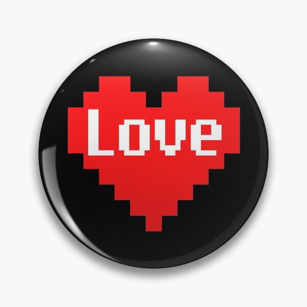Item preview, Pixel Heart Love Typography Valentines Heart designed and sold by AnyKitty.