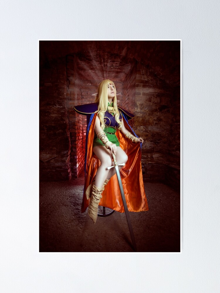 Poster ''Record de guerre de Lodoss, Cosplay Deedlit' : autre vue