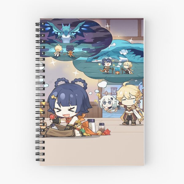 Item preview, Genshin Impact Official Artwork - Xiangling Thinking About Your Dvalin Recipes designed and sold by Krimsy.