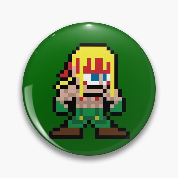 Item preview, Alex (Street Fighter) 8-bit Retro Pixel Art designed and sold by The Armorsmith.