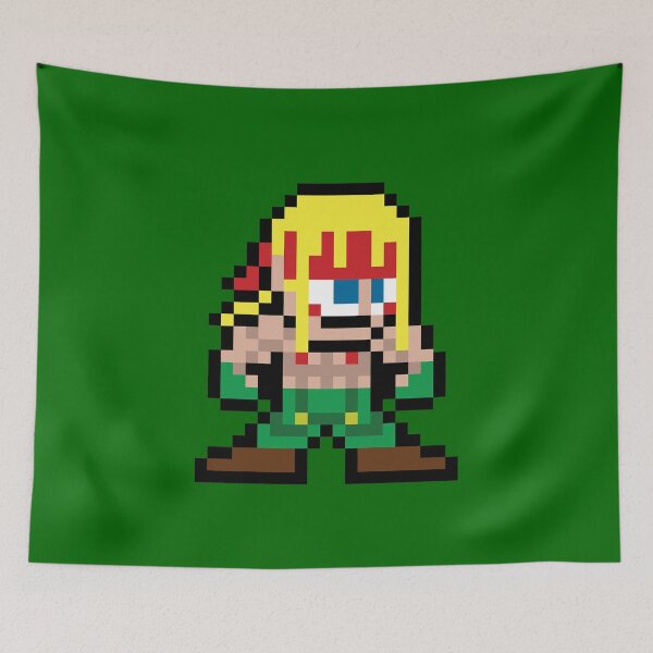 Item preview, Alex (Street Fighter) 8-bit Retro Pixel Art designed and sold by The Armorsmith.