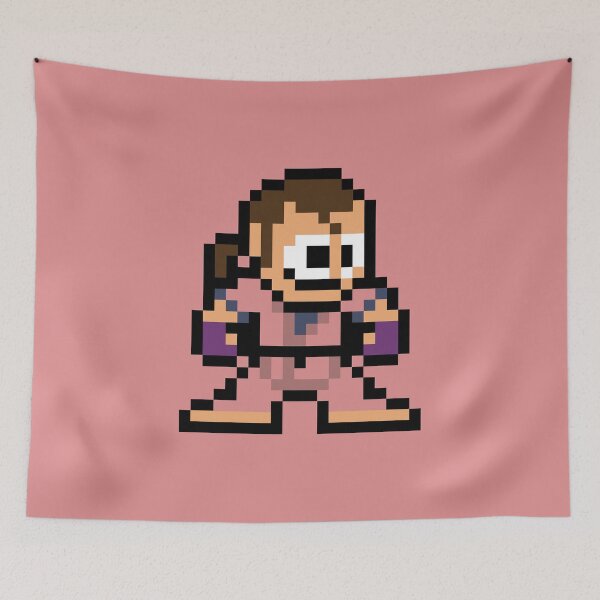 Item preview, Dan (Street Fighter) 8-bit Retro Pixel Art designed and sold by The Armorsmith.