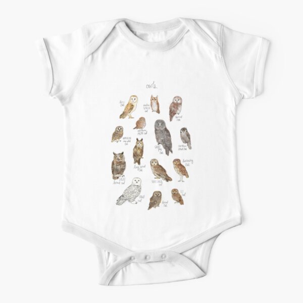 Owls Short Sleeve Baby One-Piece