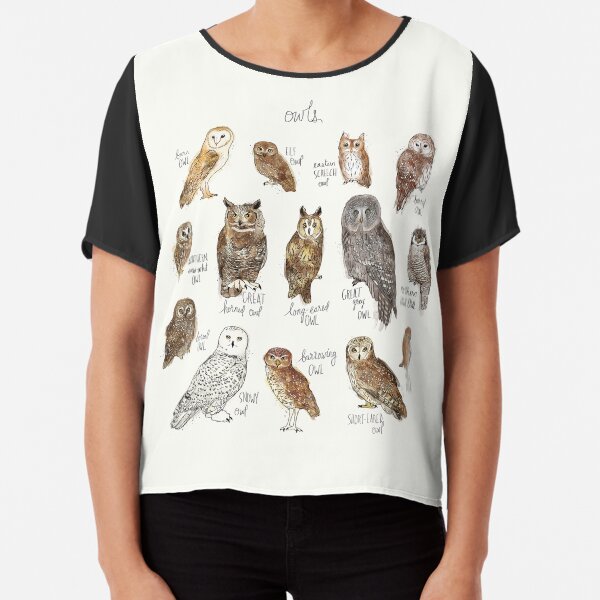 Owls Chiffon Top
