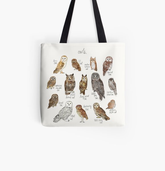 Owls All Over Print Tote Bag