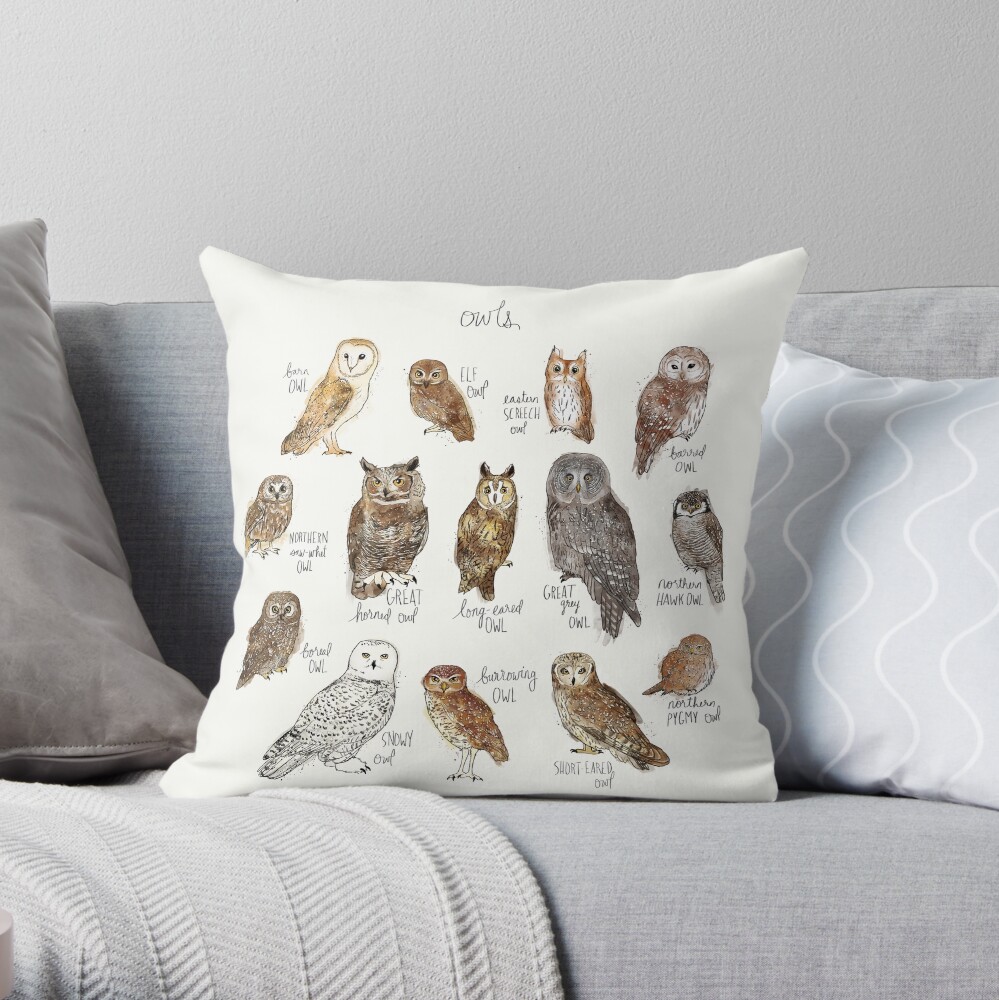 Owls Throw Pillow