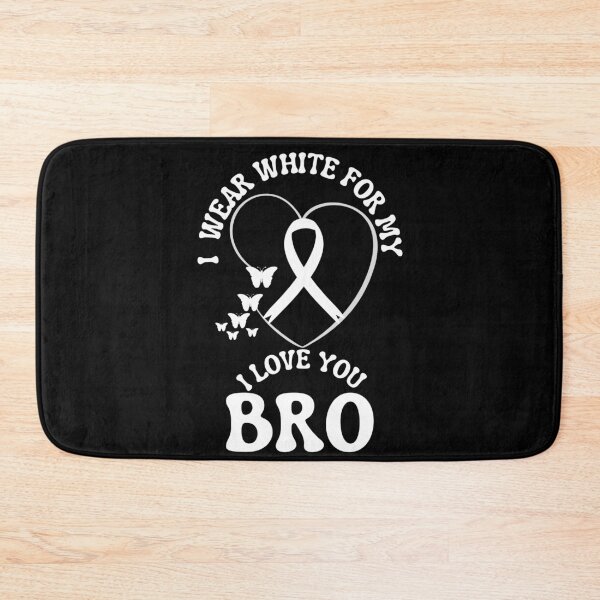 Item preview, I Wear White For My Bro Support Lung Cancer Awareness designed and sold by arteesy.