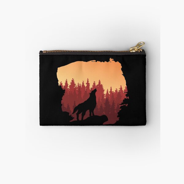 Item preview, Vintage Sunset Wolf by the Cliff Howling designed and sold by aMortalArtist.