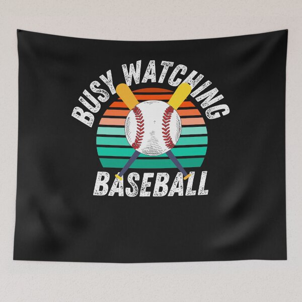 Item preview, Busy Watching Baseball Novelty Gift Bats and Baseball designed and sold by Marathon-Runner.