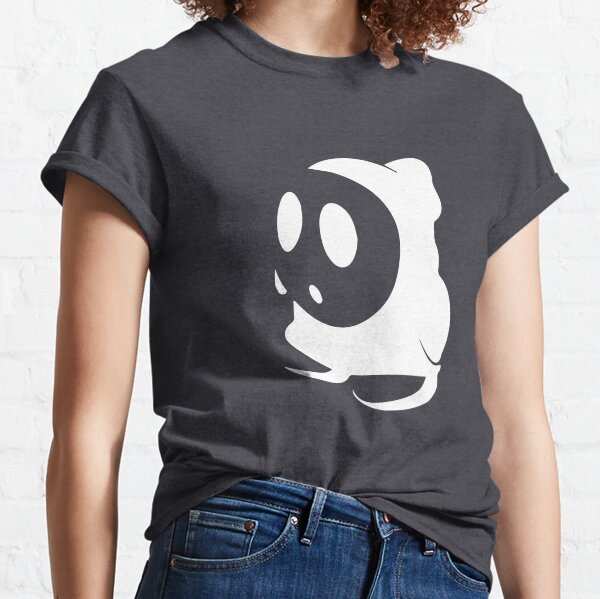 Shy Guy Stencil - White Classic T-Shirt